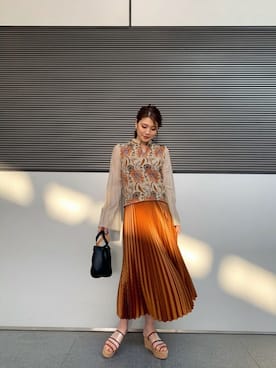 「MARROW（マロウ）のアイテム」を使った、𝕒𝕪𝕒さん（レディース・167cm）の春コーディネート