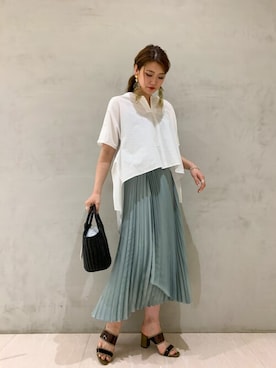 「FEMMENT（ファモン）のアイテム」を使った、𝕒𝕪𝕒さん（レディース・167cm）の春コーディネート