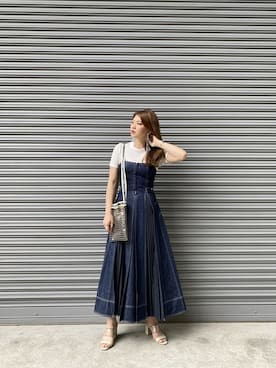 「CASA FLINE（カーサフライン）のアイテム」を使った、𝕒𝕪𝕒さん（レディース・167cm）の春コーディネート