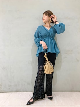 「アイテム（イヤリング）」を使った、𝕒𝕪𝕒さん（レディース・167cm・20代）の夏コーディネート