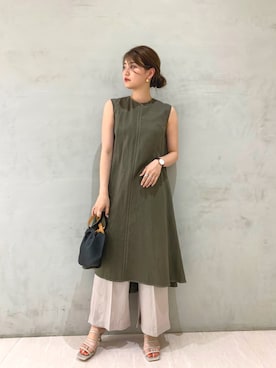 「MARROW（マロウ）のアイテム」を使った、𝕒𝕪𝕒さん（レディース・167cm）の夏コーディネート