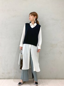 「STUDIOUS（ステュディオス）のアイテム（ワンピース/ドレス）」を使った、𝕒𝕪𝕒さん（レディース・167cm）の夏コーディネート
