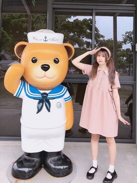 「粉紅色」｜潔さん（レディース・158cm）の春コーディネート