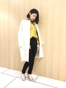 「Abahouse Devinette（ドゥヴィネット）のアイテム」を使った、にっしーさん（レディース・154cm）の春コーディネート