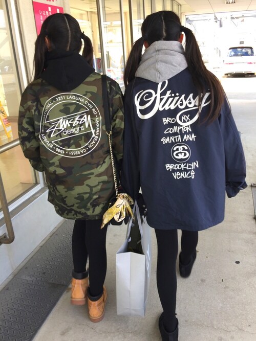 はなのすけ Stussyのナイロンジャケットを使ったコーディネート Wear