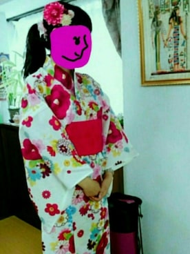 「ふりふ」｜「アイテム（浴衣）」を使った、ともこふんさん（レディース・163cm）の夏コーディネート