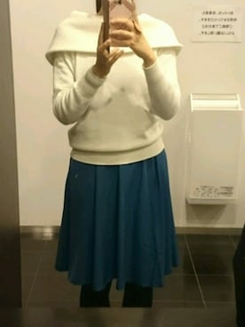 「tocco（トッコ）のアイテム（スカート）」を使った、ともこふんさん（レディース・163cm）の冬コーディネート