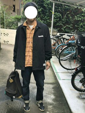「アイテム（その他アウター）」を使った、はんぞーさん（メンズ・169cm・20代）の秋コーディネート