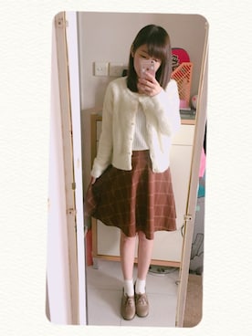 「MISCH MASCH（ミッシュマッシュ）のアイテム（アンサンブル）」を使った、Mikonekoさん（レディース・155cm）の冬コーディネート