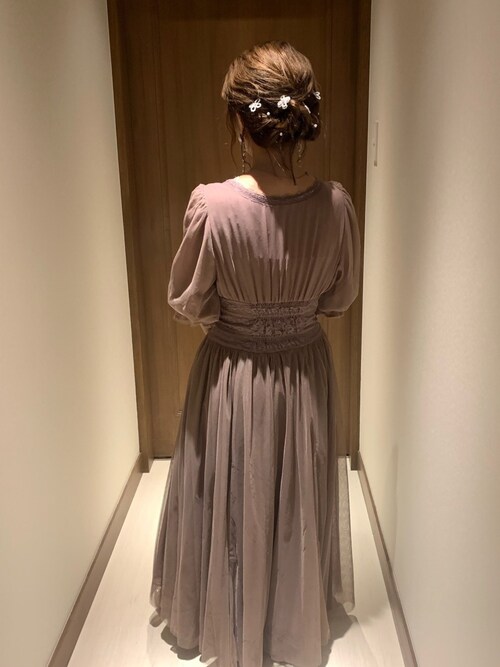 【LA BELLE ETUDE】GrimmⅡ(シフォンマキシワンピース) LA BELLE ETUDE】GrimmⅡ(シフォンマキシワンピース)を使った人気