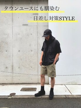 「WILD THINGS（ワイルドシングス）のアイテム（帽子）」を使った、NABEさん（メンズ・170cm）の春コーディネート