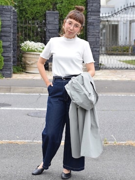 「recette（ルセット）のアイテム」を使った、Lisaさん（レディース・158cm）の春コーディネート
