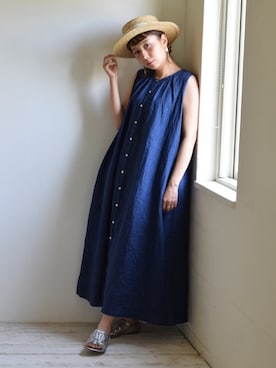「recette（ルセット）のアイテム」を使った、Lisaさん（レディース・158cm）の夏コーディネート