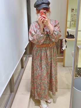 「a.g.plus（エージープラス）のアイテム（シューズ）」を使った、みーさん（レディース・155cm）の春コーディネート