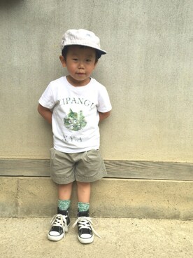 SUNさん(キッズ・90cm)の夏コーディネート