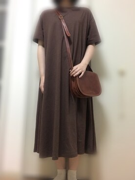 「部屋着」｜「アイテム（ワンピース/ドレス）」を使った、ぴぴたそさん（レディース・162cm）の春コーディネート