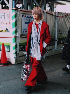 「doublet（ダブレット）のアイテム（バッグ）」を使った、keisuke_atobeさん（メンズ・170cm）の冬コーディネート