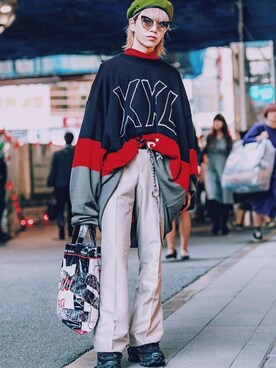 「MARC JACOBS（マークジェイコブス）のアイテム」を使った、keisuke_atobeさん（メンズ・170cm）の冬コーディネート
