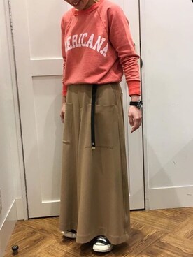「TICCA（ティッカ）のアイテム（パンツ）」を使った、kawa_haさん（レディース・155cm）の冬コーディネート