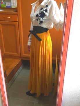 「VENCE（ヴァンス）のアイテム（パンツ）」を使った、sh-♡さん（レディース・158cm）の春コーディネート