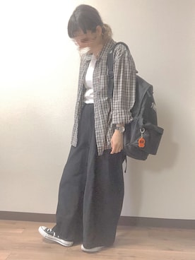 「RED KAP（レッドキャップ）のアイテム」を使った、ありささん（レディース・158cm）の秋コーディネート