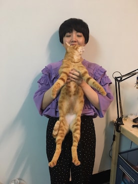 「MOMA（モマ）のアイテム（パンツ）」を使った、sosoraraさん（レディース・156cm）の春コーディネート