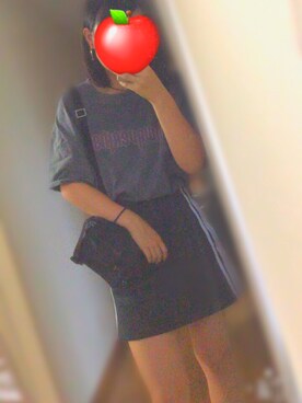 「SpRay PREMIUM（スプレイプレミアム）のアイテム（Tシャツ/カットソー）」を使った、r!ngo🍎さん（レディース・158cm）の秋コーディネート