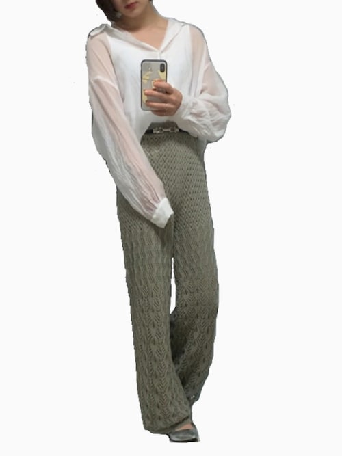 もめん 骨格ウェーブ Grlのパンツを使ったコーディネート Wear
