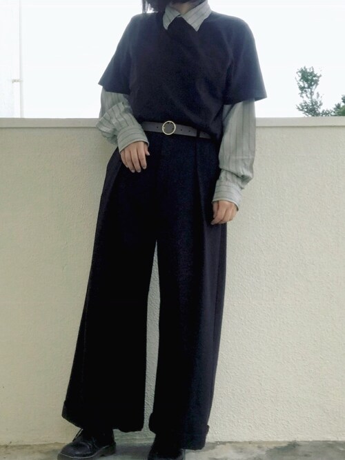 Natsuki Guのwomen ガウチョパンツ ワイドパンツを使ったコーディネート Wear