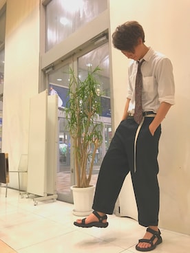 「アイテム（フォーマルスーツ/小物）」を使った、_Yuki Koeda@相互フォローさん（メンズ・187cm・10代）の夏コーディネート