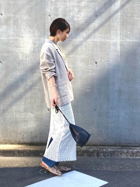 「MJUKA.（ミューカ）のアイテム」を使った、Yukiさん（レディース・161cm）の春コーディネート