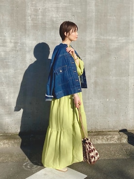 「RAY CASSIN（レイカズン）のアイテム（ブルゾン）」を使った、Yukiさん（レディース・161cm）の春コーディネート