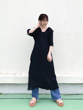 「RAY CASSIN（レイカズン）のアイテム（ワンピース/ドレス）」を使った、Yukiさん（レディース・161cm）の夏コーディネート