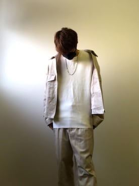 「WYM LIDNM（ウィム バイ リドム）のMILANO RIB HEAVY WEIGHT PO KNIT（ニット/セーター）」を使った、シュウさん（メンズ・171cm）の秋コーディネート