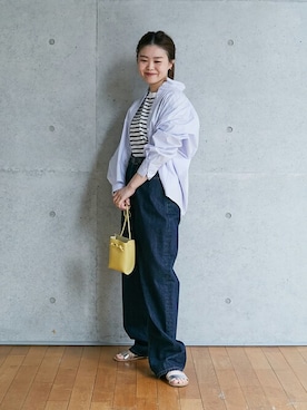 「アイテム（Tシャツ/カットソー、その他）」を使った、LOISIR_staffさん（レディース・157cm）の春コーディネート