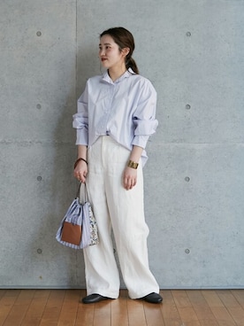 「ADIEU TRISTESSE」｜「アイテム（アクセサリー）」を使った、LOISIR_staffさん（レディース・156cm）の春コーディネート