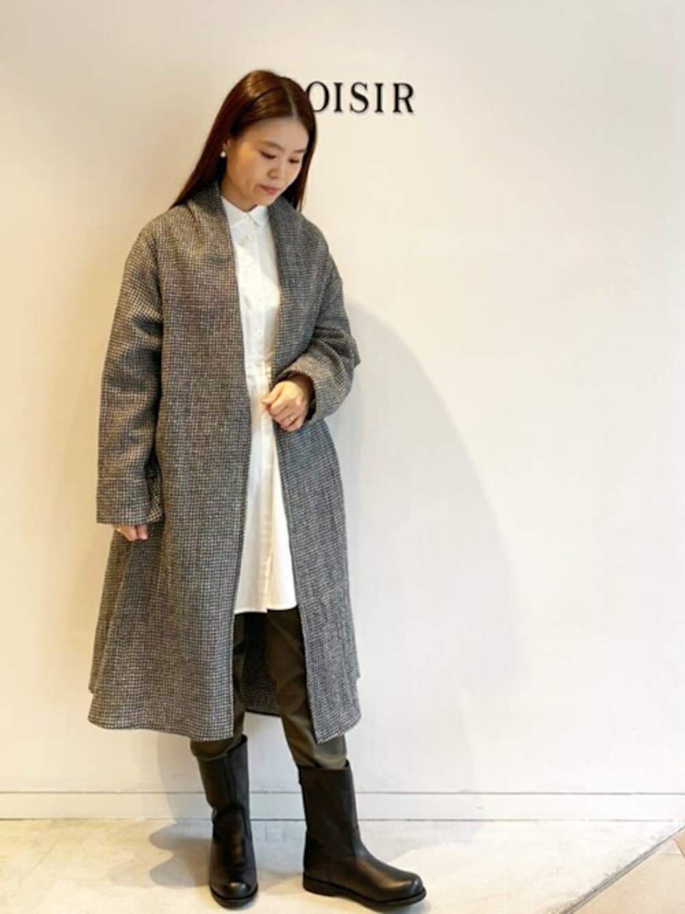 LOISIR（ロワズィール）の「ラウンドカラーチュニックシャツ