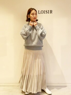 「冬パステル」｜LOISIR_staffさん（レディース・156cm）の秋コーディネート