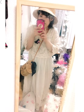 「Heather（ヘザー）のアイテム（財布/小物）」を使った、ぽんぽこさん（レディース・150cm）の夏コーディネート
