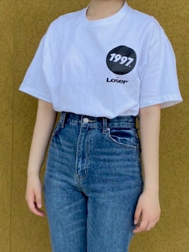 「youthloser」｜「アイテム（トップス）」を使った、ちさん（レディース・164cm）の夏コーディネート