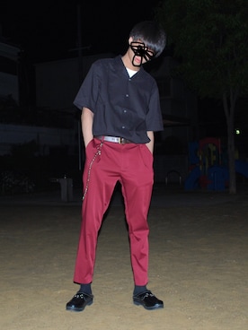 「SHAREEF（シャリーフ）のアイテム（アクセサリー）」を使った、KKKさん（メンズ・176cm）の春コーディネート