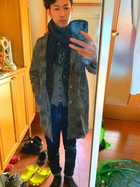 ryuさん（メンズ・181cm）の冬コーディネート