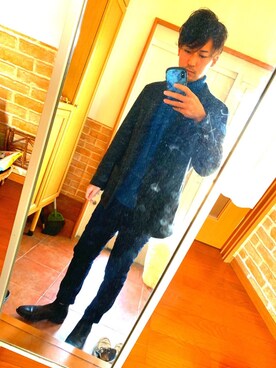 「Trading Post（トレーディングポスト）のアイテム（ブーツ）」を使った、ryuさん（メンズ・181cm）の冬コーディネート