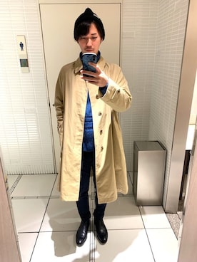 「Trading Post（トレーディングポスト）のアイテム（ブーツ）」を使った、ryuさん（メンズ・181cm）の春コーディネート