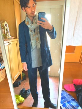 「Trading Post（トレーディングポスト）のアイテム（ブーツ）」を使った、ryuさん（メンズ・181cm）の春コーディネート