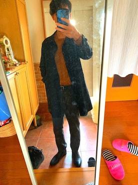 「Trading Post（トレーディングポスト）のアイテム（ブーツ）」を使った、ryuさん（メンズ・181cm）の春コーディネート