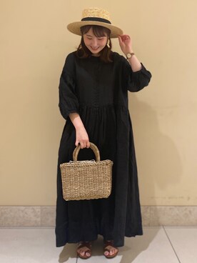 「TSUHARU by Samansa Mos2（ツハルバイサマンサモスモス）のアイテム（ワンピース/ドレス）」を使った、おのさん（レディース・148cm）の春コーディネート