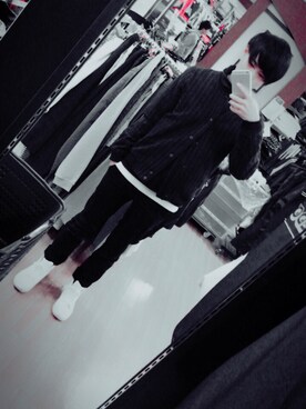 「ZARA（ザラ）のアイテム（スタジャン）」を使った、たつき。さん（メンズ・175cm）の冬コーディネート
