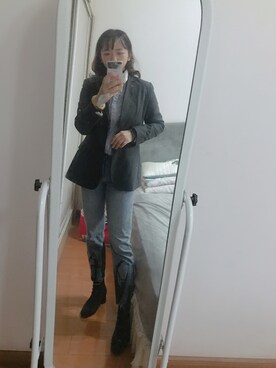 「BC（ビーシー）のアイテム」を使った、子子子子子安安さん（レディース・162cm）の秋コーディネート