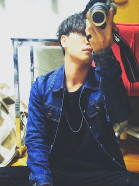 「UNIQLO（ユニクロ）のWOMEN ウルトラストレッチジーンズ（デニムパンツ）」を使った、ししゃもさん（メンズ・164cm）の冬コーディネート